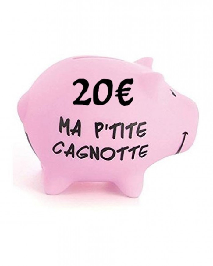 Cagnotte 20€ utilisable en ligne et en magasin