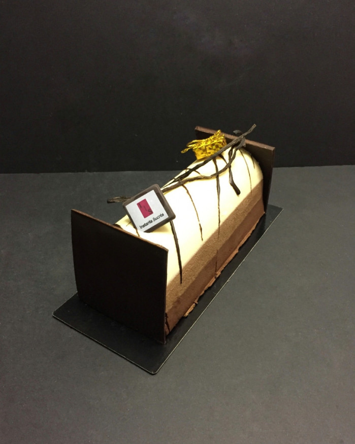 Bûche 3 chocolats 6 pers