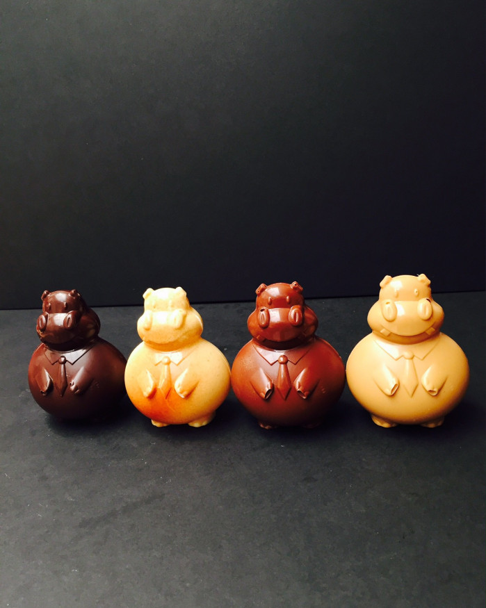 Hippopotame chocolat dulcey