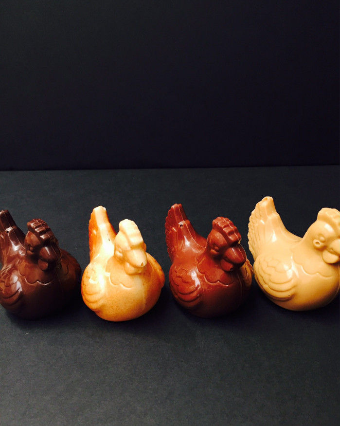 Petite poule chocolat au lait