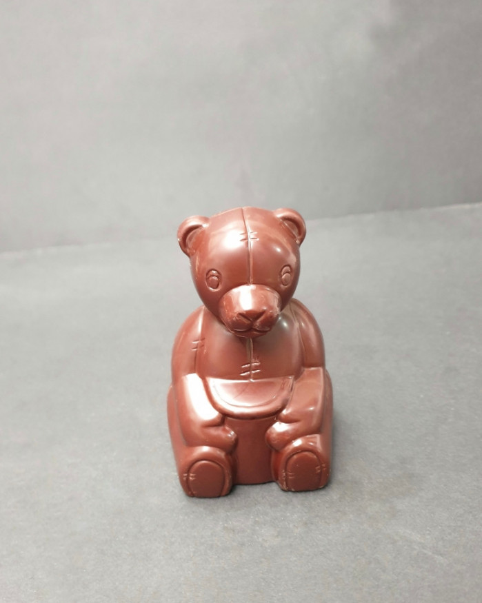 Ourson assis chocolat noir
