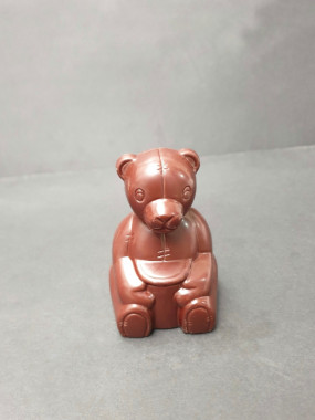 Ourson assis chocolat noir