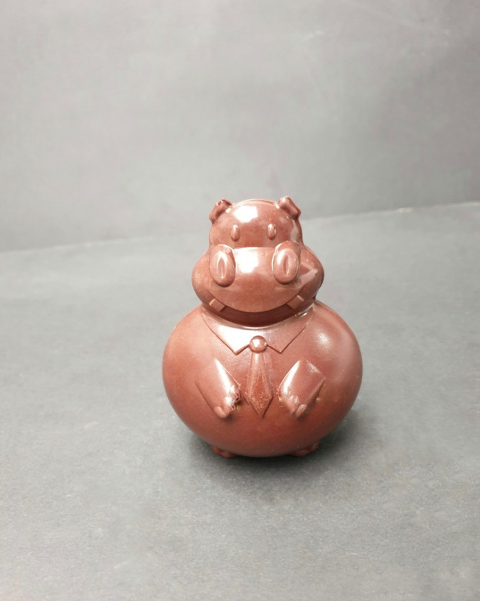 Hippopotame chocolat noir