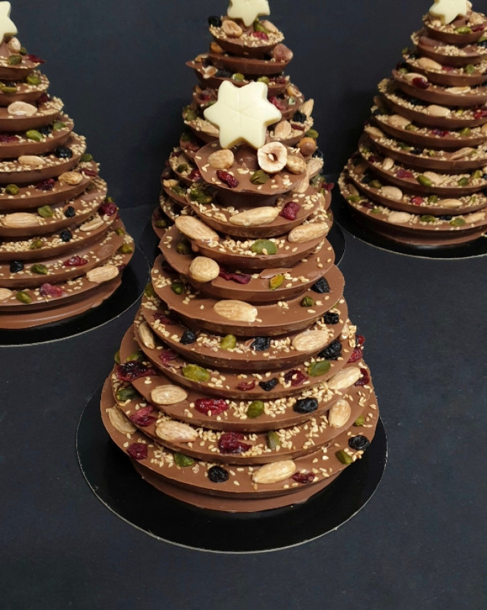 Maxi Sapin de Noël chocolat au lait Mendiant