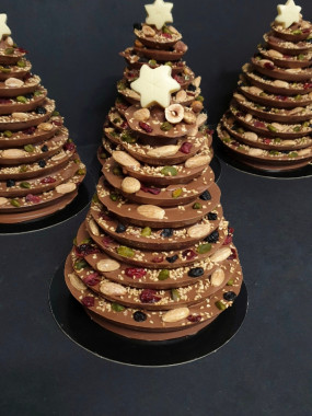 Maxi Sapin de Noël chocolat au lait Mendiant