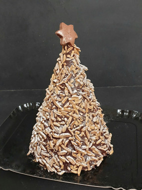 Maxi sapin de Noël chocolat noir Amandes