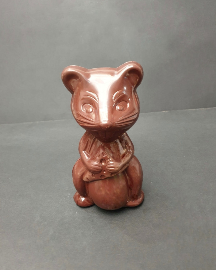 Pack Souris chocolat noir + 2 œufs striés