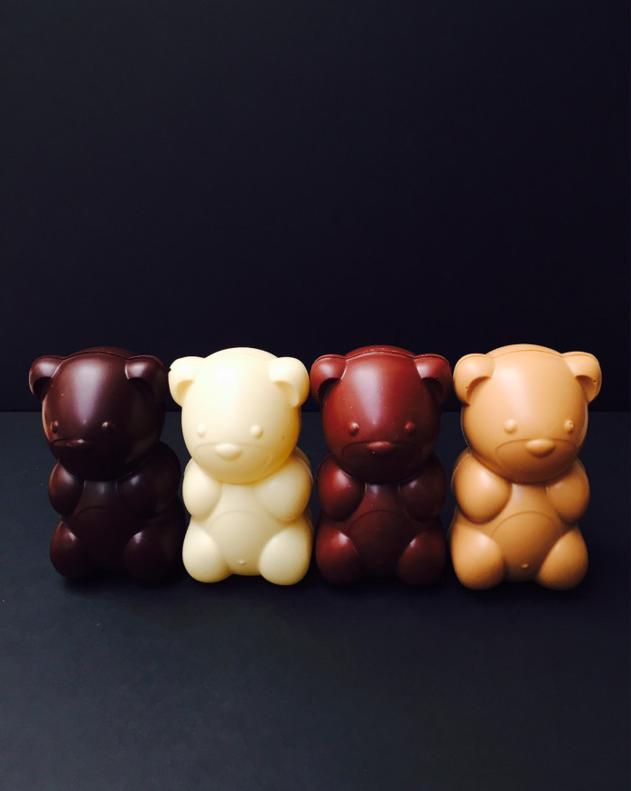 Pack Grand ourson chocolat au lait  + 2 œufs striés