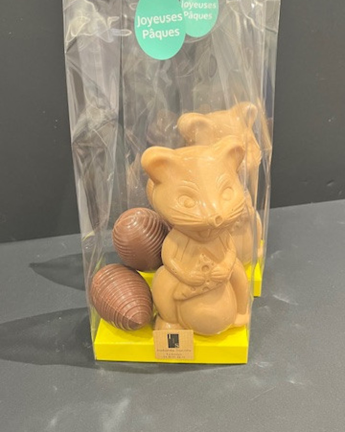 Pack Souris chocolat dulcey + 2 œufs striés