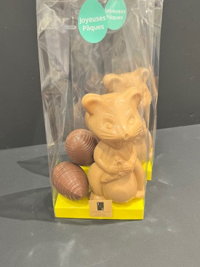 Pack Souris chocolat dulcey + 2 œufs striés