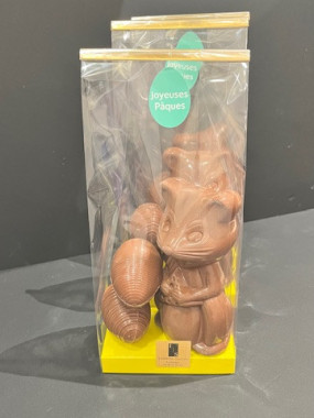 Pack Souris chocolat au lait + 2 œufs striés