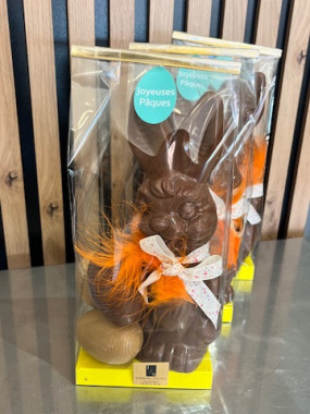 Pack Bunny chocolat au lait + 3 œufs striés