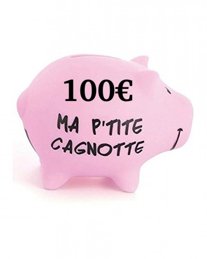 Cagnotte 100€ utilisable en ligne et en magasin