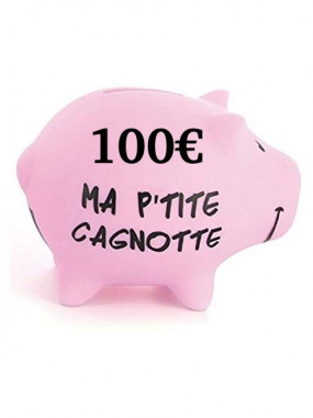 Cagnotte 100€ utilisable en ligne et en magasin